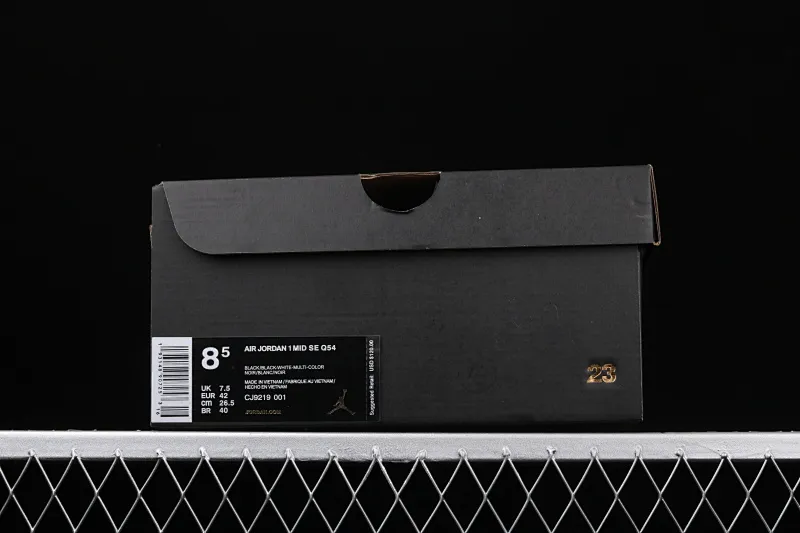 All categories Air Jordan Jordan series basketball shoes Air Jordan 1 Mid Air Jordan 1 Quai 54 Mid (2019) AJ1 Joe 1 China series French streetball four-color mandarin duck CJ9219-001